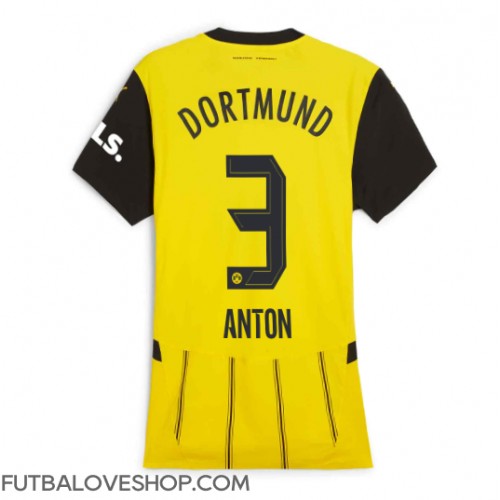 Dres Borussia Dortmund Waldemar Anton #3 Domáci pre Ženy 2024-25 Krátky Rukáv